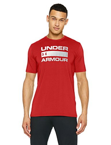 Under Armour Team Issue Wordmark Camiseta de Manga Corta, Hombre, Rojo (Red/White/Steel 600), S