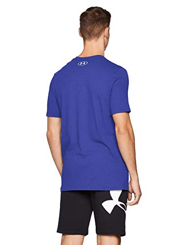 Under Armour Team Issue Wordmark - Camiseta de Manga Corta para Hombre, Not Applicable, Team Issue Wordmark Manga Corta, Hombre, Color Júpiter Azul/Blanco (584), tamaño Extra-Large