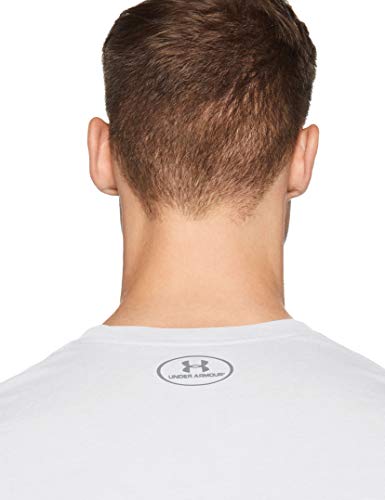 Under Armour Team Wordmark - Camiseta de Manga Corta para Hombre, Team Issue Wordmark - Camiseta de Manga Corta, Hombre, Color Blanco (100)/Negro, tamaño XXX-Large