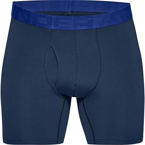 Under Armour Tech Mesh 6in 2 Pack Ropa Interior, Hombre, Azul (Blue 400), XL