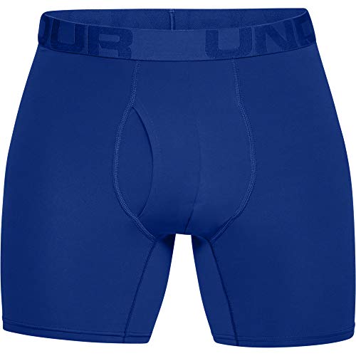 Under Armour Tech Mesh 6in 2 Pack Ropa Interior, Hombre, Azul (Blue 400), XL
