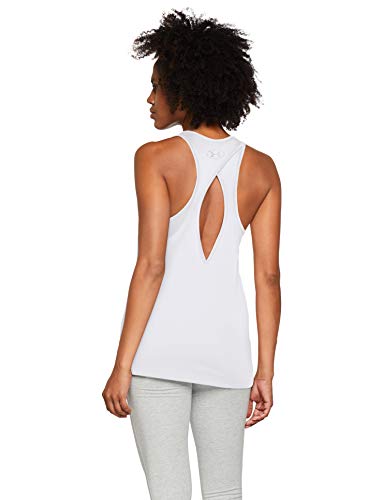 Under Armour Tech Tank Graphic - Camiseta sin Mangas, Mujer, Blanco (White/Black 100) M