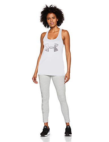 Under Armour Tech Tank Graphic - Camiseta sin Mangas, Mujer, Blanco (White/Black 100) M