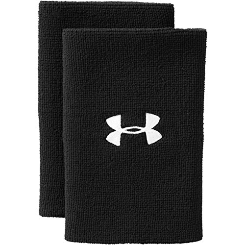 Under Armour UA 6'' Performance Wristband Muñequeras Unisex, Accesorios de Entrenamiento, Negro, OSFA