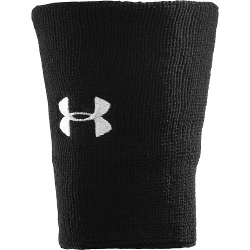 Under Armour UA 6'' Performance Wristband Muñequeras Unisex, Accesorios de Entrenamiento, Negro, OSFA