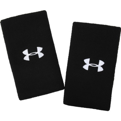 Under Armour UA 6'' Performance Wristband Muñequeras Unisex, Accesorios de Entrenamiento, Negro, OSFA