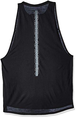 Under Armour UA Baseline Performance Tank Tanque de Baloncesto, Hombre, Negro (Black/Pitch Gray/White 001), S