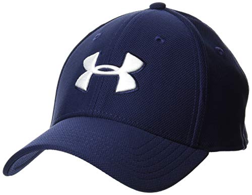 Under Armour UA Blitzing 3.0 Gorra para Hombre, Gorra con Visera Transpirable, cómoda Gorra Deportiva para Hombre con Banda de transpiración, Midnight Navy/Graphite/White (410), L/XL