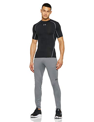 Under Armour UA Challenger II Pantalones para Hombre, Ajustado pantalón de chándal, Pantalones Largos ultraligeros y de Secado rápido, Graphite/Black (040), LG