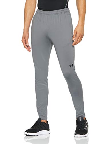 Under Armour UA Challenger II Pantalones para Hombre, Ajustado pantalón de chándal, Pantalones Largos ultraligeros y de Secado rápido, Graphite/Black (040), LG