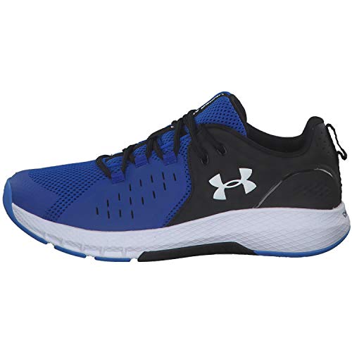 Under Armour UA Charged Commit TR 2, Zapatillas Deportivas para Interior para Hombre, Azul Versa Blue White Black, 45 EU