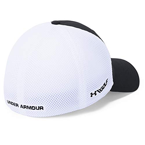 Under Armour UA Classic Mesh Cap, clásicas Gorras de béisbol con Visera, Funcional Gorra para Hombre Hombre, Negro (Black/White/White (001)), L