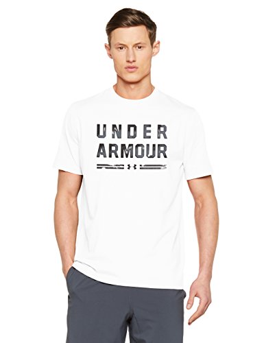 Under Armour Ua Classic Script SS Camiseta de manga corta, Hombre, Blanco, L