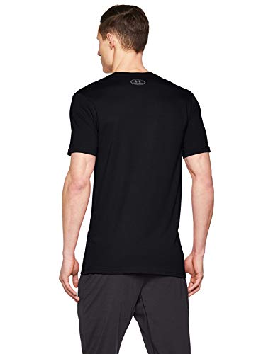 Under Armour UA GL Wordmark SS T Camiseta, Hombre, Negro (Black/Red/Steel 001), M