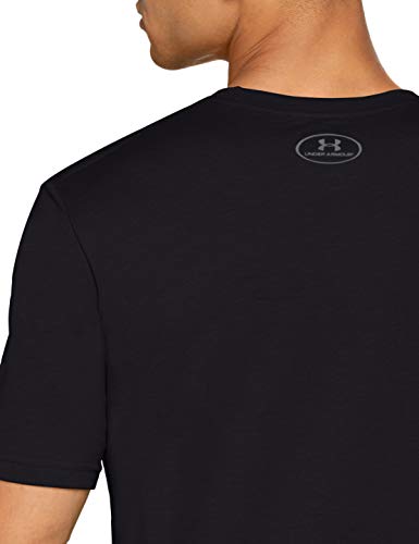 Under Armour UA GL Wordmark SS T Camiseta, Hombre, Negro (Black/Red/Steel 001), M