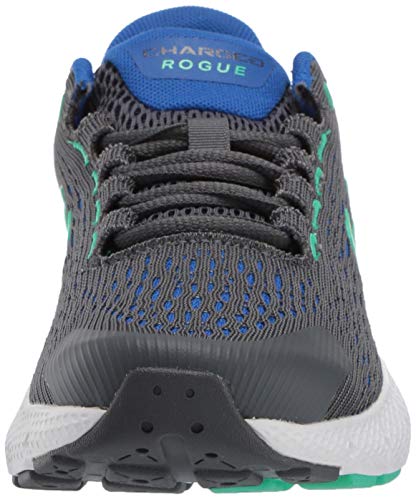 Under Armour UA GS Charged Rogue 2, Zapatillas para Correr, Calzado Deportivo de Calidad Unisex Adulto, Gris (Pitch Gray/Versa Blue/Vapor Green), 36 EU