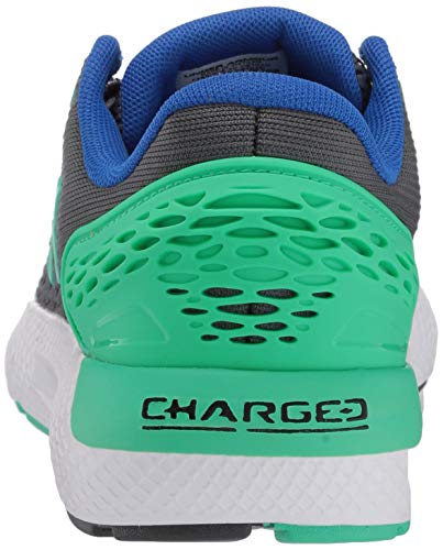 Under Armour UA GS Charged Rogue 2, Zapatillas para Correr, Calzado Deportivo de Calidad Unisex Adulto, Gris (Pitch Gray/Versa Blue/Vapor Green), 36 EU