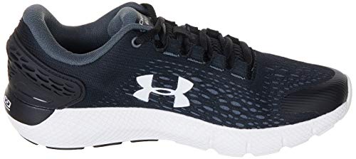 Under Armour UA GS Charged Rogue 2, Zapatillas para Correr, Calzado Deportivo de Calidad Unisex Adulto, Negro (Black/Halo Gray/White), 37.5 EU