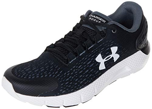 Under Armour UA GS Charged Rogue 2, Zapatillas para Correr, Calzado Deportivo de Calidad Unisex Adulto, Negro (Black/Halo Gray/White), 37.5 EU