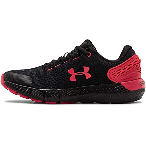 Under Armour UA GS Charged Rogue 2, Zapatillas para Correr, Calzado Deportivo de Calidad Unisex Adulto, Negro (Black/Versa Red/Versa Red), 39 EU