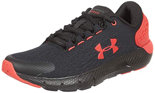 Under Armour UA GS Charged Rogue 2, Zapatillas para Correr, Calzado Deportivo de Calidad Unisex Adulto, Negro (Black/Versa Red/Versa Red), 39 EU