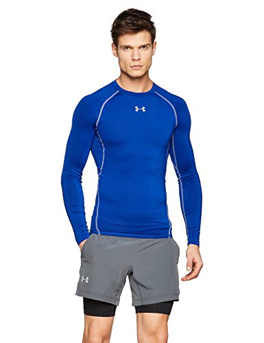 Under Armour UA HeatGear Long Sleeve Camiseta De Manga Larga, Hombre, Azul (Royal/Steel 400), L