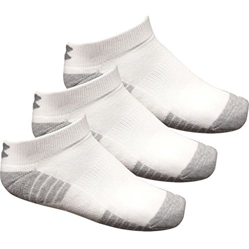 Under Armour UA Heatgear Tech Low Cut Calcetines, Unisex Adulto, Blanco (White/Graphite 100), L