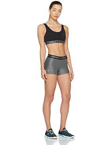 Under Armour UA HG Armour Shorty Pantalones Cortos, Women, Gris Carbon Heather, SM