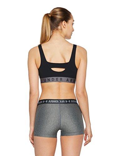 Under Armour UA HG Armour Shorty Pantalones Cortos, Women, Gris Carbon Heather, SM