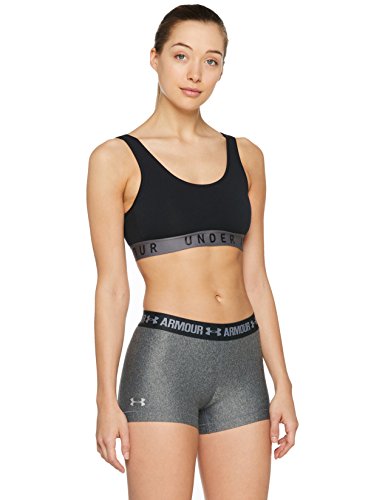 Under Armour UA HG Armour Shorty Pantalones Cortos, Women, Gris Carbon Heather, SM