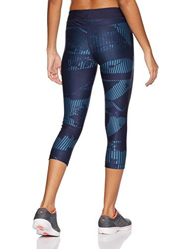 Under Armour UA HG Printgrap Mallas Capri, Mujer, Azul, XS