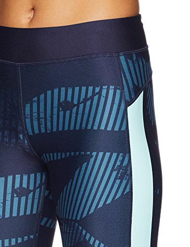 Under Armour UA HG Printgrap Mallas Capri, Mujer, Azul, XS