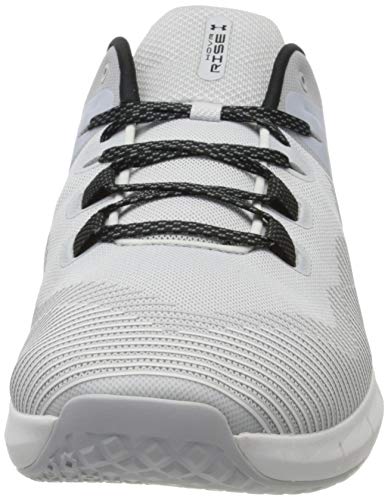 Under Armour UA HOVR Rise, Zapatillas Deportivas para Interior para Hombre, Gris (Halo Gray/White/Black), 44 EU