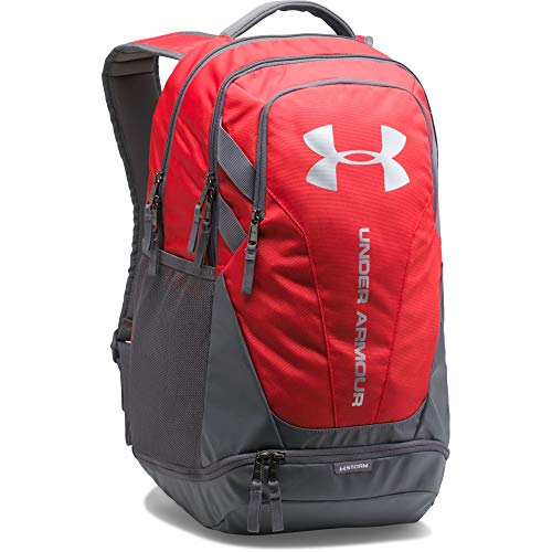 Under Armour UA Hustle 3.0 Mochila, Unisex, Rojo (Red/Graphite/Silver 600), Talla única