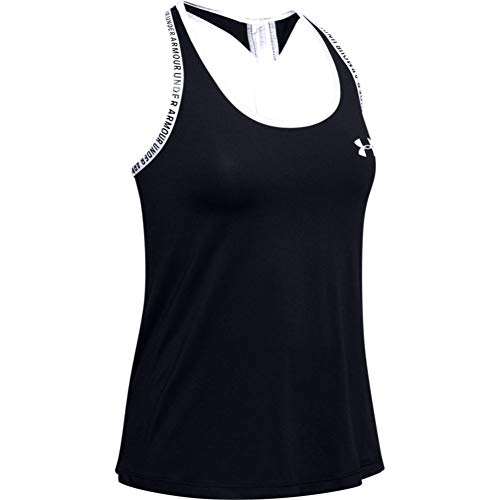 Under Armour UA Knockout Tank Tirantes, Camiseta Deportiva para Mujer, Negro, M