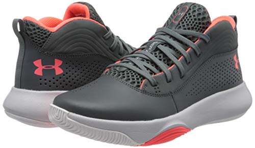 Under Armour UA Lockdown 4, Zapatos de Baloncesto para Hombre, Gris (Pitch Gray/Halo Gray/Beta), 43 EU