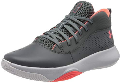 Under Armour UA Lockdown 4, Zapatos de Baloncesto para Hombre, Gris (Pitch Gray/Halo Gray/Beta), 43 EU