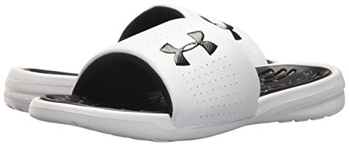 Under Armour UA M Playmaker Fix SL, Zapatos de Playa y Piscina para Hombre, Blanco (White//Black), 46 EU