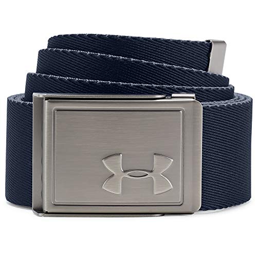 Under Armour UA Men's Webbing 2.0 Belt, cinturón para hombre, accesorio para hombre hombre, gris grau, Taglia unica