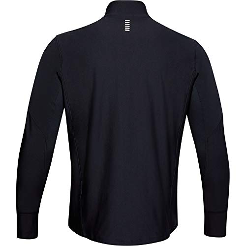 Under Armour UA Qualifier Half Zip Parte Superior del Calentamiento, Hombre, Negro (Black/Black/Reflective 001), L