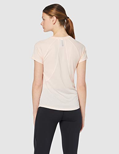 Under Armour UA Qualifier Short Sleeve Camiseta, Mujer, Naranja (Orange Dream/Ash Taupe/Reflective 805), XL