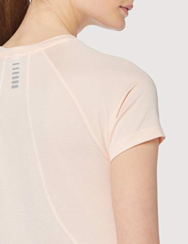 Under Armour UA Qualifier Short Sleeve Camiseta, Mujer, Naranja (Orange Dream/Ash Taupe/Reflective 805), XL