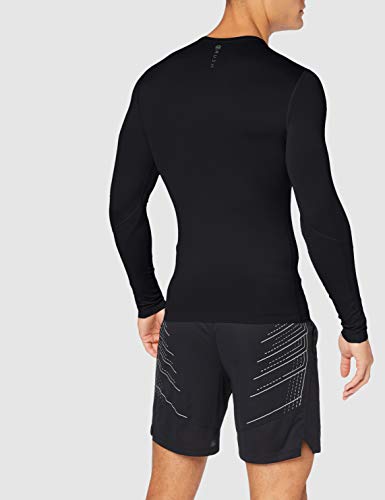 Under Armour UA Rush Compression LS Camiseta de Manga Larga, Hombre, Negro (Black/Black 001), S