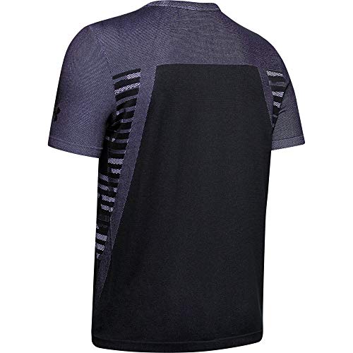 Under Armour UA Seamless SS, Camiseta de Manga Corta para Hombre, Camiseta para Correr Hombre, Negro (Black/Black (001)), XL