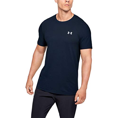 Under Armour UA Seamless SS Manga Corta para Hombre, Camiseta para Correr, Azul, M