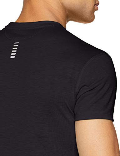 Under Armour UA Streaker 2.0 Camiseta, Hombre, Negro (Black/Black/Reflective 001), L