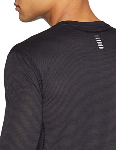 Under Armour UA Streaker 2.0 Longsleeve Camiseta de Manga Larga, Hombre, Negro (Black/Black/Reflective 001), M