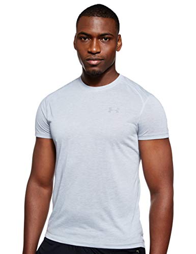 Under Armour UA Streaker 2.0 Twist SS Camiseta, Hombre, Gris (Mod Gray Full Heather/Mod Gray Full Heather/Reflective 012), M