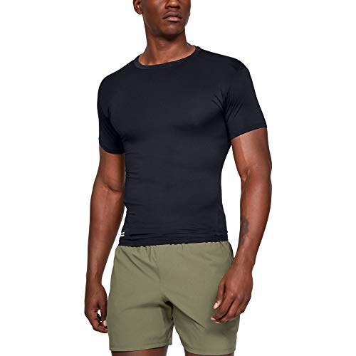 Under Armour UA TAC Heatgear Comp tee Camiseta, Hombre, Negro (Black/Clear 001), L