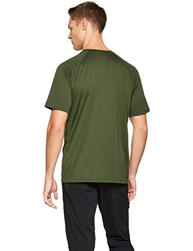Under Armour UA Tactical Tech Camiseta Masculina, Camiseta Transpirable, Ancha Camiseta de Manga Corta Que se Seca rápidamente, Marine Od Green/Clear (390), XL